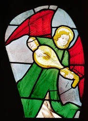 Engel Musiker (Buntglas)